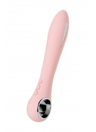 Розовый силиконовый вибратор с электростимуляцией GALVANI VIBE - 21 см. - ToyFa - купить с доставкой в Нефтекамске