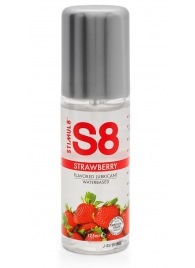 Смазка на водной основе S8 Flavored Lube со вкусом клубники - 125 мл. - Stimul8 - купить с доставкой в Нефтекамске