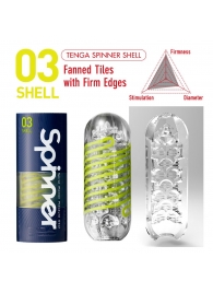 Мастурбатор SPINNER Shell - Tenga - в Нефтекамске купить с доставкой