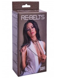 Коричневый поводок и чокер с кольцом Sofi - Rebelts - купить с доставкой в Нефтекамске