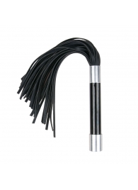 Черная плеть Easytoys Flogger With Metal Grip - 38 см. - Easy toys - купить с доставкой в Нефтекамске