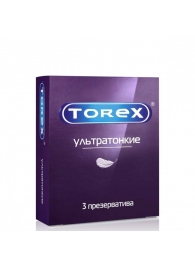 Презервативы Torex  Ультратонкие  - 3 шт. - Torex - купить с доставкой в Нефтекамске