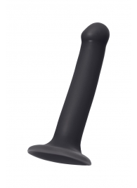 Черный фаллос на присоске Silicone Bendable Dildo M - 18 см. - Strap-on-me - купить с доставкой в Нефтекамске