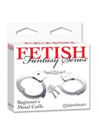 Металлические наручники Beginner s Metal Cuffs - Pipedream - купить с доставкой в Нефтекамске