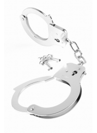 Металлические серебристые наручники Designer Metal Handcuffs - Pipedream - купить с доставкой в Нефтекамске