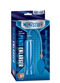 Синяя вакуумная помпа MENZSTUFF PENIS ENLARGER - Dream Toys - в Нефтекамске купить с доставкой