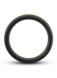 Черно-зеленое эрекционное кольцо Silicone Go Pro Cock Ring - Blush Novelties - в Нефтекамске купить с доставкой