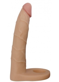 Телесная насадка-фаллоимитатор для двойного проникновения - 17 см. - Lovetoy - купить с доставкой в Нефтекамске