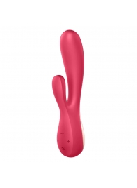 Красный вибратор-кролик Satisfyer Mono Flex с управлением через приложение - 20,4 см. - Satisfyer купить в Нефтекамске с доставкой в Orgasmix.ru Красный вибратор-кролик Satisfyer Mono Flex с управлением через приложение - 20,4 см. - Satisfyer