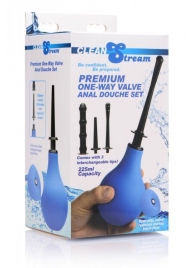 Анальный душ с 3 насадками Premium One-way Valve Anal Douche Set - XR Brands - купить с доставкой в Нефтекамске