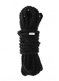 Черная веревка для шибари DELUXE BONDAGE ROPE - 5 м. - Dream Toys - купить с доставкой в Нефтекамске