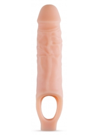 Телесный реалистичный фаллоудлинитель 9 Inch Silicone Cock Sheath Penis Extender - 22,86 см. - Blush Novelties - в Нефтекамске купить с доставкой