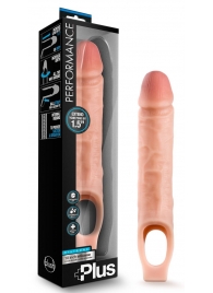 Телесный реалистичный фаллоудлинитель 10 Inch Silicone Cock Sheath Penis Extender - 25,4 см. - Blush Novelties - в Нефтекамске купить с доставкой