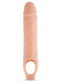 Телесный реалистичный фаллоудлинитель 10 Inch Silicone Cock Sheath Penis Extender - 25,4 см. - Blush Novelties - в Нефтекамске купить с доставкой