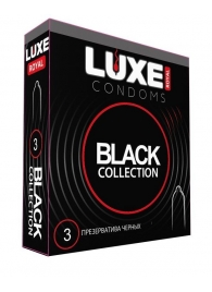 Черные презервативы LUXE Royal Black Collection - 3 шт. - Luxe - купить с доставкой в Нефтекамске