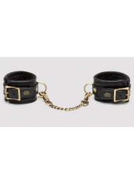 Черные наручники Bound to You Faux Leather Wrist Cuffs - Fifty Shades of Grey - купить с доставкой в Нефтекамске