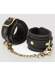 Черные наручники Bound to You Faux Leather Wrist Cuffs - Fifty Shades of Grey - купить с доставкой в Нефтекамске