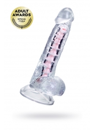 Прозрачный гибкий фаллоимитатор Paret - 18 см. - A-toys купить с доставкой в интернет-магазине Orgasmix в Нефтекамске Прозрачный гибкий фаллоимитатор Paret - 18 см. - A-toys