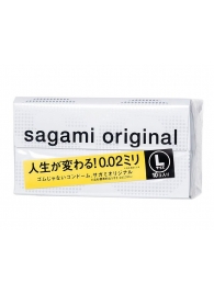 Презервативы Sagami Original 0.02 L-size увеличенного размера - 10 шт. - Sagami - купить с доставкой в Нефтекамске