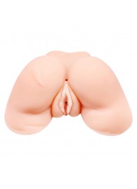 Телесная вибровагина Julie с 2 рабочими отверстиями - Baile - в Нефтекамске купить с доставкой