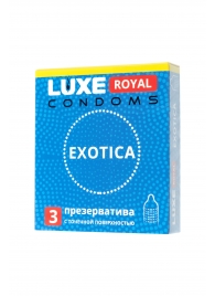 Текстурированные презервативы LUXE Royal Exotica - 3 шт. - Luxe - купить с доставкой в Нефтекамске