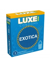 Текстурированные презервативы LUXE Royal Exotica - 3 шт. - Luxe - купить с доставкой в Нефтекамске