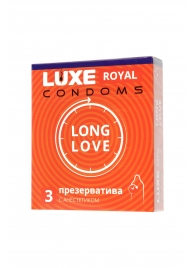 Презервативы с продлевающим эффектом LUXE Royal Long Love - 3 шт. - Luxe - купить с доставкой в Нефтекамске