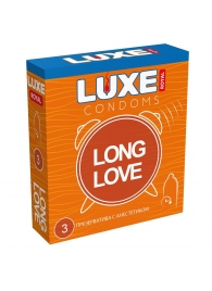 Презервативы с продлевающим эффектом LUXE Royal Long Love - 3 шт. - Luxe - купить с доставкой в Нефтекамске