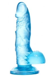 Голубой реалистичный фаллоимитатор Indy - 15,8 см. - A-toys купить с доставкой в интернет-магазине Orgasmix в Нефтекамске Голубой реалистичный фаллоимитатор Indy - 15,8 см. - A-toys