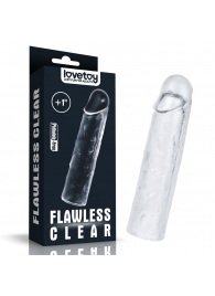 Прозрачная насадка-удлинитель Flawless Clear Penis Sleeve Add 1 - 15,5 см. - Lovetoy - в Нефтекамске купить с доставкой