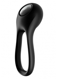 Черное эрекционное виброкольцо Majestic Duo - Satisfyer - в Нефтекамске купить с доставкой