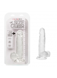 Прозрачный фаллоимитатор Size Queen 6  - 20,25 см. - California Exotic Novelties