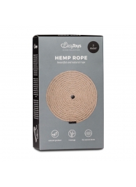 Пеньковая веревка для связывания Hemp Rope - 5 м. - Easy toys - купить с доставкой в Нефтекамске