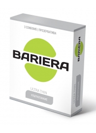 Ультратонкие презервативы Bariera Ultra Thin - 3 шт. - Bariera - купить с доставкой в Нефтекамске