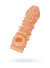 Телесная закрытая насадка с пупырышками Cock Sleeve Size S - 13,8 см. - KOKOS - в Нефтекамске купить с доставкой