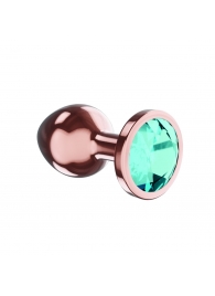 Пробка цвета розового золота с малиновым кристаллом Diamond Topaz Shine L - 8,3 см. - Lola Games - купить с доставкой в Нефтекамске