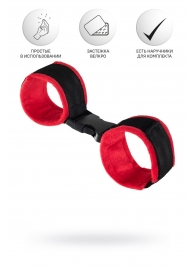 Красно-черные велюровые оковы Anonymo - ToyFa - купить с доставкой в Нефтекамске