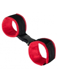 Красно-черные велюровые оковы Anonymo - ToyFa - купить с доставкой в Нефтекамске