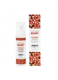 Разогревающее массажное масло  с ароматом клубники Gourmet Strawberry - 50 мл. - Exsens - купить с доставкой в Нефтекамске