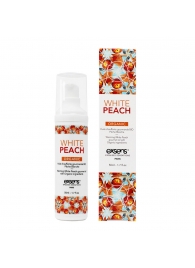 Разогревающее массажное масло Gourmet White Peach Organic с органическими ингредиентами - 50 мл. - Exsens - купить с доставкой в Нефтекамске