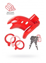 Красный мужской пояс верности из пластика - ToyFa - купить с доставкой в Нефтекамске
