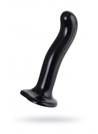 Черный стимулятор для пар P G-Spot Dildo Size M - 18 см. - Strap-on-me - в Нефтекамске купить с доставкой