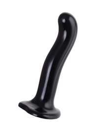 Черный стимулятор для пар P G-Spot Dildo Size L - 19 см. - Strap-on-me - в Нефтекамске купить с доставкой