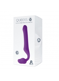 Лиловый безремневой страпон Queens M - Adrien Lastic - купить с доставкой в Нефтекамске