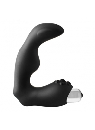 Черный вибромассажер простаты FantASStic Vibrating Prostate Massager - 11,3 см. - Dream Toys - в Нефтекамске купить с доставкой