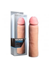 Телесная фаллическая насадка на пенис Magnum Xtender - 23 см. - Blush Novelties - в Нефтекамске купить с доставкой