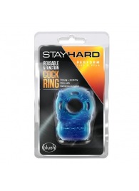 Голубое эрекционное виброкольцо Reusable 5 Function Cock Ring - Blush Novelties - в Нефтекамске купить с доставкой