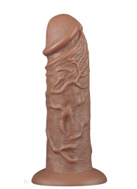 Коричневый фаллоимитатор Cubby dildo - 26,6 см. - Lovetoy в Нефтекамске Коричневый фаллоимитатор Cubby dildo - 26,6 см. - Lovetoy
