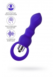 Фиолетовая анальная вибровтулка Curvy - 14 см. - ToyFa в Нефтекамске Фиолетовая анальная вибровтулка Curvy - 14 см. - ToyFa