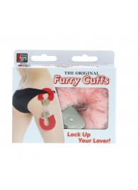 Металлические наручники с розовой меховой опушкой METAL HANDCUFF WITH PLUSH PINK - Dream Toys - купить с доставкой в Нефтекамске